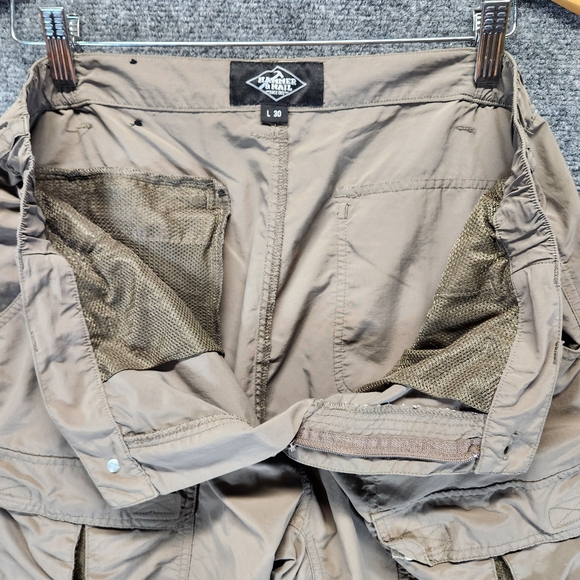 Hammer & Nail Cargo Shorts Mens 36 Green Gorpcore Outdoor Hiking Utility - Picture 3 of 11